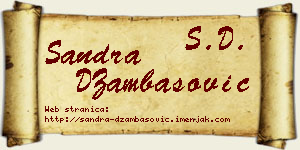 Sandra DŽambasović vizit kartica